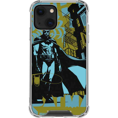DC Comics Batman Poster Abstract iPhone 13 Mini Clear Case
