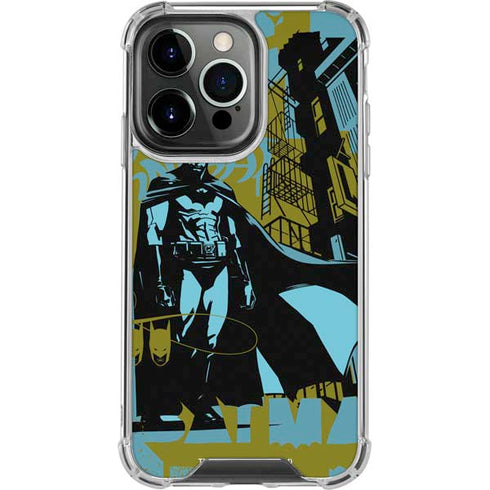 DC Comics Batman Poster Abstract iPhone 13 Pro Clear Case