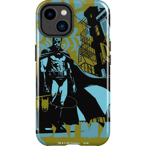 DC Comics Batman Poster Abstract iPhone 15 Plus Impact Case