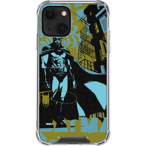 DC Comics Batman Poster Abstract iPhone 14 Plus Clear Case