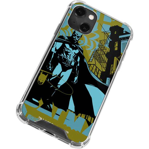 DC Comics Batman Poster Abstract iPhone 14 Plus Clear Case