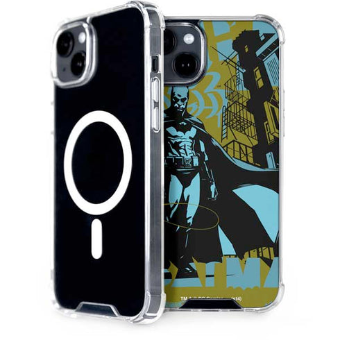 DC Comics Batman Poster Abstract iPhone 15 Plus MagSafe Case