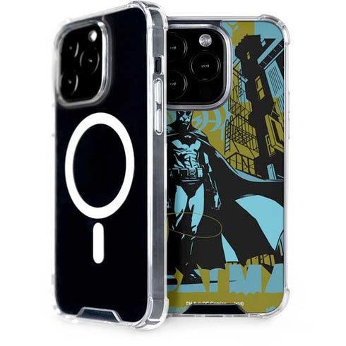 DC Comics Batman Poster Abstract iPhone 14 Pro MagSafe Case