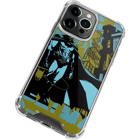 DC Comics Batman Poster Abstract iPhone 15 Pro Max Clear Case