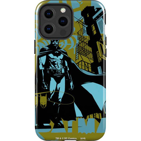 DC Comics Batman Poster Abstract iPhone 15 Pro Max Impact Case