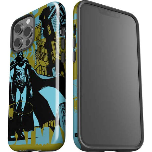 DC Comics Batman Poster Abstract iPhone 15 Pro Max Impact Case