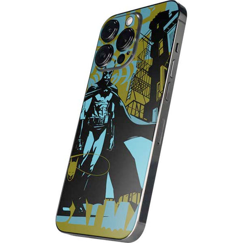 DC Comics Batman Poster Abstract iPhone 14 Pro Max Skin