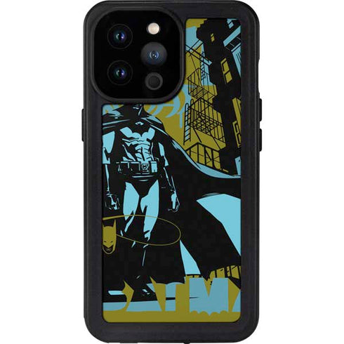 DC Comics Batman Poster Abstract iPhone 14 Pro Max Waterproof Case