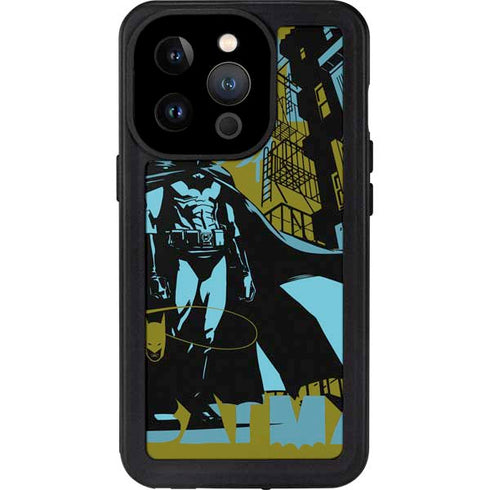 DC Comics Batman Poster Abstract iPhone 14 Pro Waterproof Case