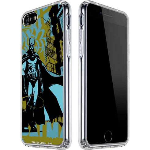 DC Comics Batman Poster Abstract iPhone SE (2nd & 3rd Gen) Clear Case