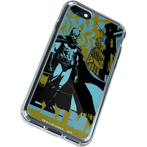 DC Comics Batman Poster Abstract iPhone SE (2nd & 3rd Gen) Clear Case
