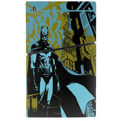 DC Comics Batman Poster Abstract PS5 Slim Disk Console Skin