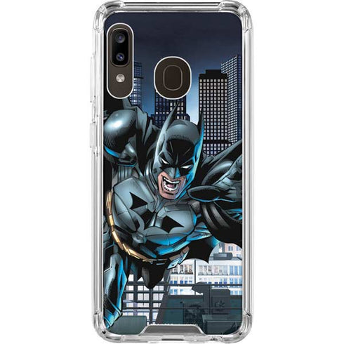 DC Comics Batman Dark Knight Comic Art Action Pose Galaxy A30 Clear Case