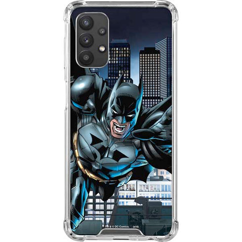 DC Comics Batman Dark Knight Comic Art Action Pose Galaxy A32 5G Clear Case