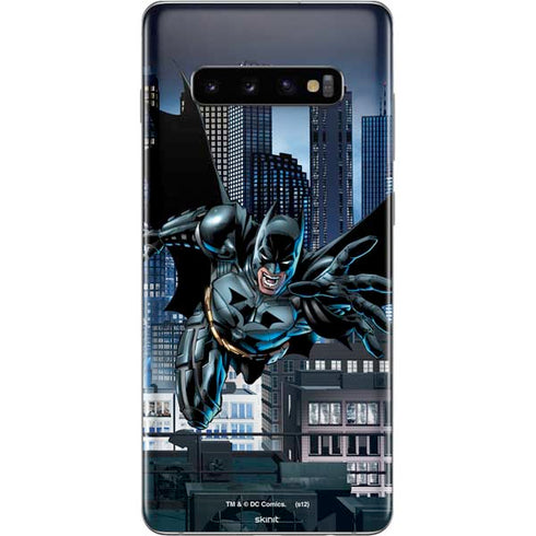 DC Comics Batman Dark Knight Comic Art Action Pose Galaxy S10 Plus Skin