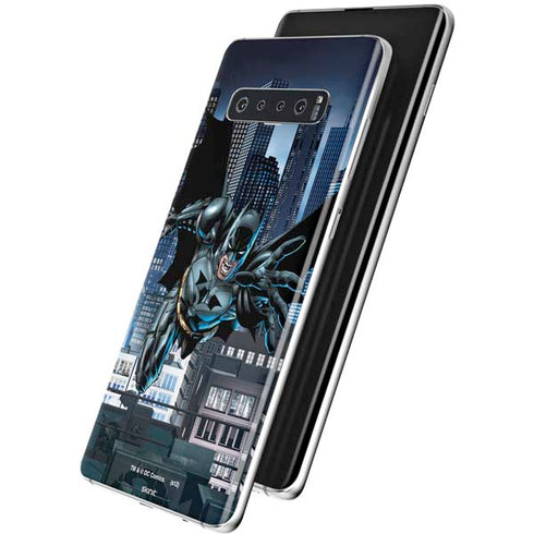 DC Comics Batman Dark Knight Comic Art Action Pose Galaxy S10 Plus Skin