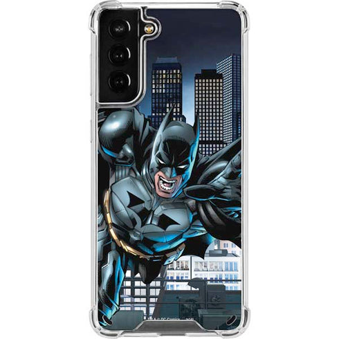 DC Comics Batman Dark Knight Comic Art Action Pose Galaxy S21 Plus 5G Clear Case