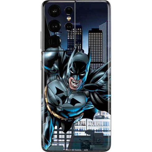 DC Comics Batman Dark Knight Comic Art Action Pose Galaxy S21 Ultra 5G Skin