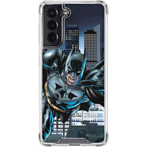 DC Comics Batman Dark Knight Comic Art Action Pose Galaxy S22 Clear Case