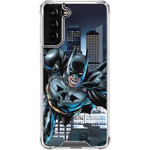 DC Comics Batman Dark Knight Comic Art Action Pose Galaxy S22 Plus Clear Case