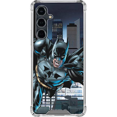 DC Comics Batman Dark Knight Comic Art Action Pose Galaxy S23 FE Clear Case