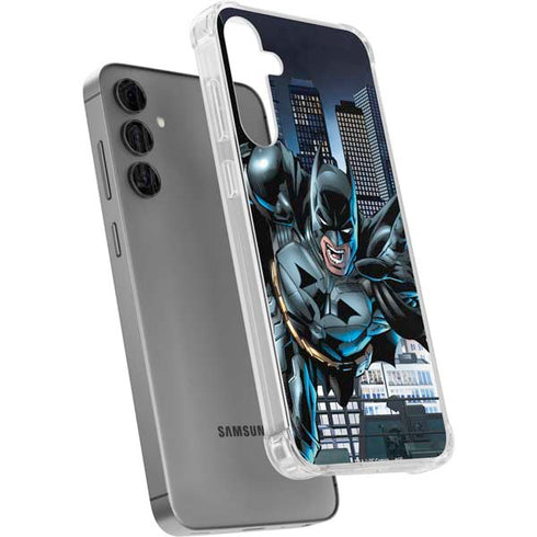 DC Comics Batman Dark Knight Comic Art Action Pose Galaxy S24 Plus Clear Case