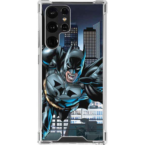 DC Comics Batman Dark Knight Comic Art Action Pose Galaxy S24 Ultra Clear Case