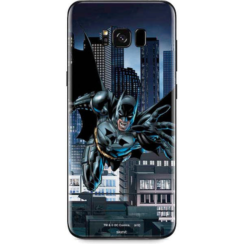DC Comics Batman Dark Knight Comic Art Action Pose Galaxy S8 Plus Skin