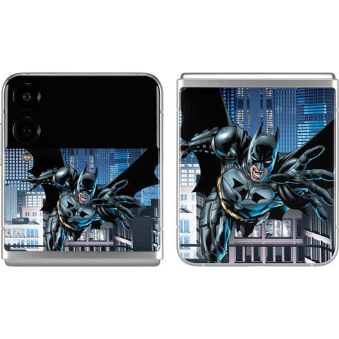 DC Comics Batman Dark Knight Comic Art Action Pose Galaxy Z Flip4 5G Skin