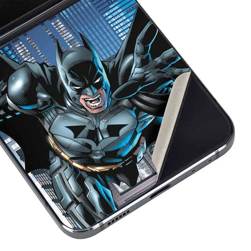 DC Comics Batman Dark Knight Comic Art Action Pose Galaxy Z Flip5 5G Skin