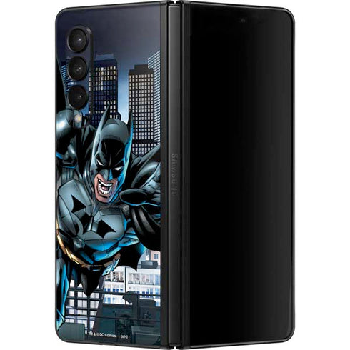 DC Comics Batman Dark Knight Comic Art Action Pose Galaxy Z Fold3 5G Skin