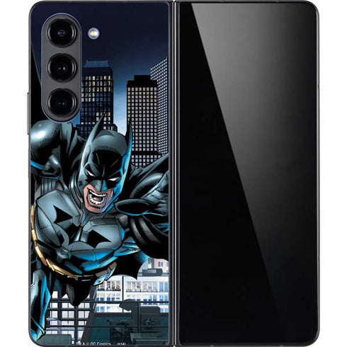 DC Comics Batman Dark Knight Comic Art Action Pose Galaxy Z Fold5 5G Skin