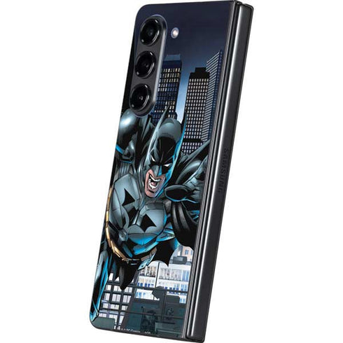 DC Comics Batman Dark Knight Comic Art Action Pose Galaxy Z Fold5 5G Skin