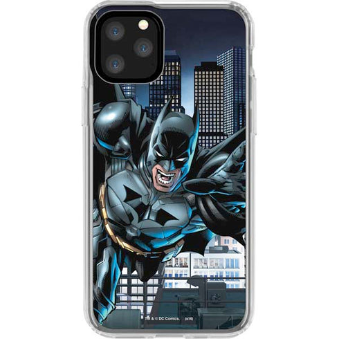 DC Comics Batman Dark Knight Comic Art Action Pose iPhone 11 Pro Clear Case