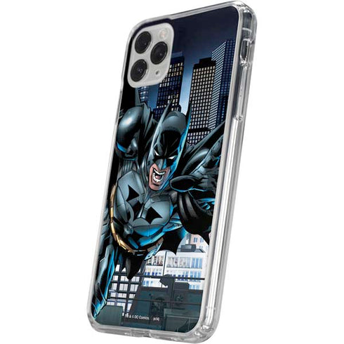 DC Comics Batman Dark Knight Comic Art Action Pose iPhone 11 Pro Clear Case