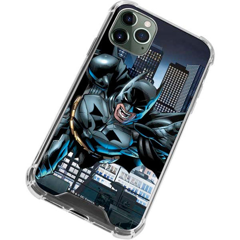 DC Comics Batman Dark Knight Comic Art Action Pose iPhone 11 Pro Max Clear Case