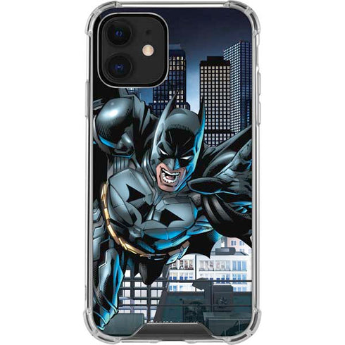 DC Comics Batman Dark Knight Comic Art Action Pose iPhone 12 Clear Case