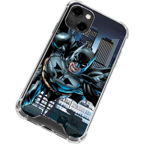 DC Comics Batman Dark Knight Comic Art Action Pose iPhone 14 Clear Case