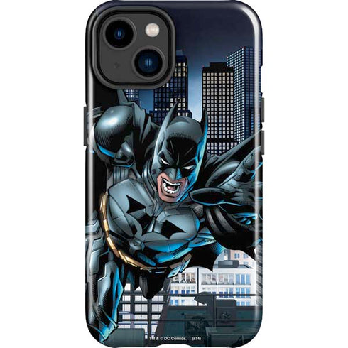 DC Comics Batman Dark Knight Comic Art Action Pose iPhone 14 Plus Impact Case