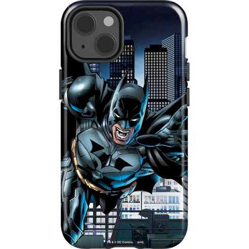 DC Comics Batman Dark Knight Comic Art Action Pose iPhone 15 Impact Case