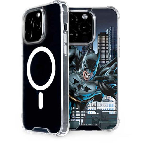 DC Comics Batman Dark Knight Comic Art Action Pose iPhone 15 Pro MagSafe Case