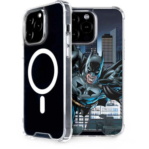 DC Comics Batman Dark Knight Comic Art Action Pose iPhone 14 Pro Max MagSafe Case