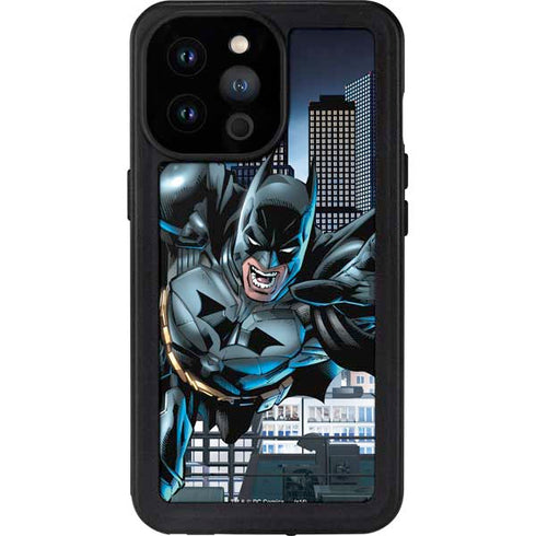 DC Comics Batman Dark Knight Comic Art Action Pose iPhone 14 Pro Max Waterproof Case