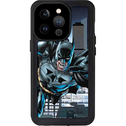 DC Comics Batman Dark Knight Comic Art Action Pose iPhone 14 Pro Waterproof Case