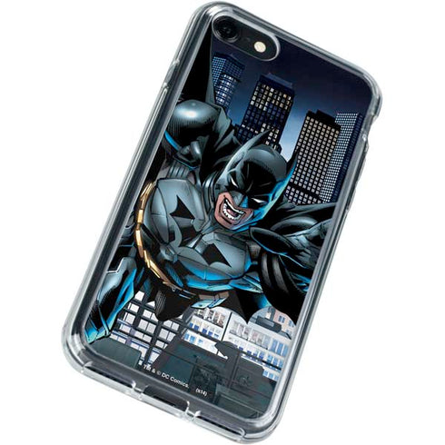 DC Comics Batman Dark Knight Comic Art Action Pose iPhone SE (2nd & 3rd Gen) Clear Case