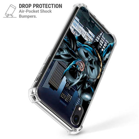DC Comics Batman Dark Knight Comic Art Action Pose iPhone XR Clear Case