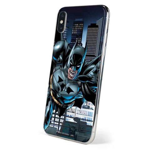 DC Comics Batman Dark Knight Comic Art Action Pose iPhone XS Max Skin