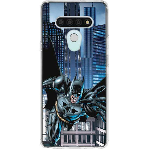 DC Comics Batman Dark Knight Comic Art Action Pose LG Stylo 6 Clear Case