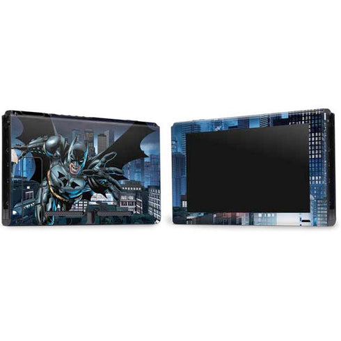 DC Comics Batman Dark Knight Comic Art Action Pose Nintendo Switch Bundle Skin