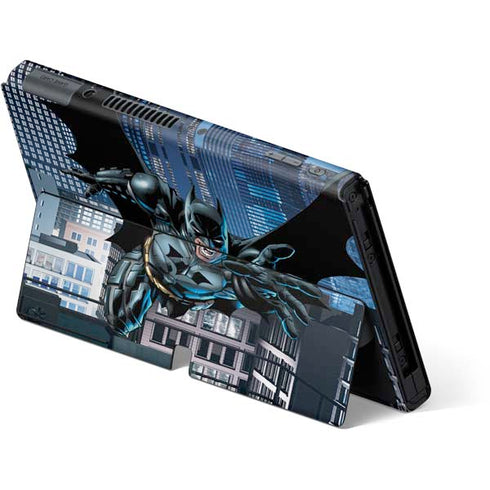 DC Comics Batman Dark Knight Comic Art Action Pose Nintendo Switch OLED (2021) Skin